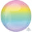 Orb Foil Balloon - Ombré Rainbow
