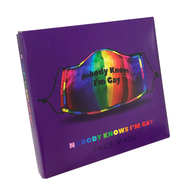 Face Mask - Nobody Knows I’m Gay. - The Ultimate Balloon & Party Shop