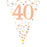 Age 40 Bunting - Rose Gold - The Ultimate Balloon & Party Shop