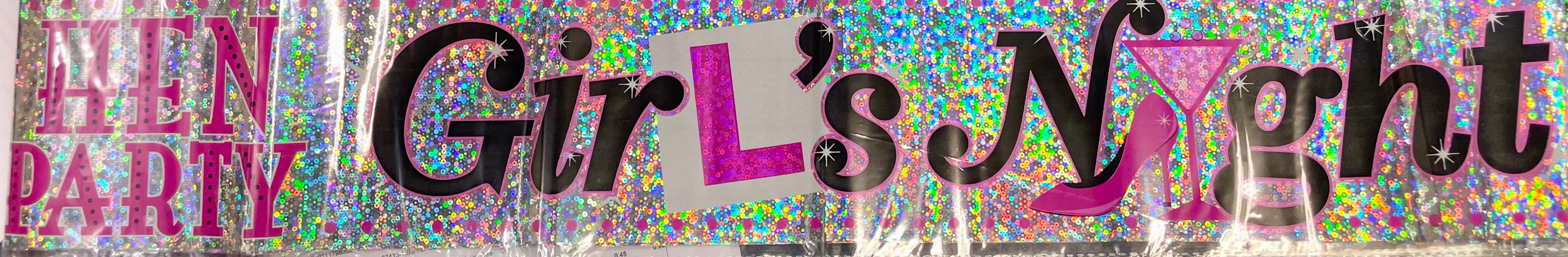 Hen Party Glitz Banner