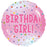 Happy Birthday Foil Balloon - Girl Pink