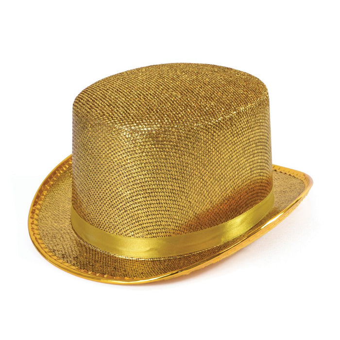 New Year Lurex Top Hat - Gold
