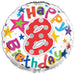 18" Foil Age 8 Balloon - Bright Stars - The Ultimate Balloon & Party Shop