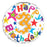 18" Foil Age 3 Balloon - Bright Stars - The Ultimate Balloon & Party Shop
