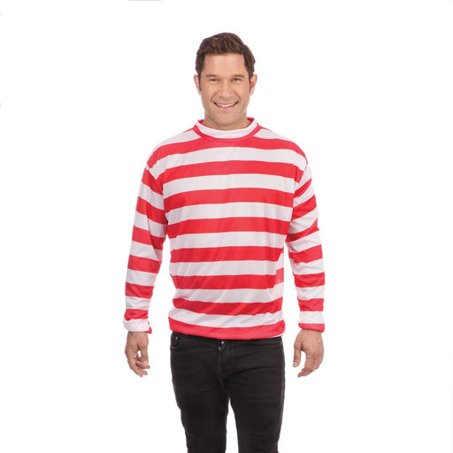 Red & White Striped Top (Mens)