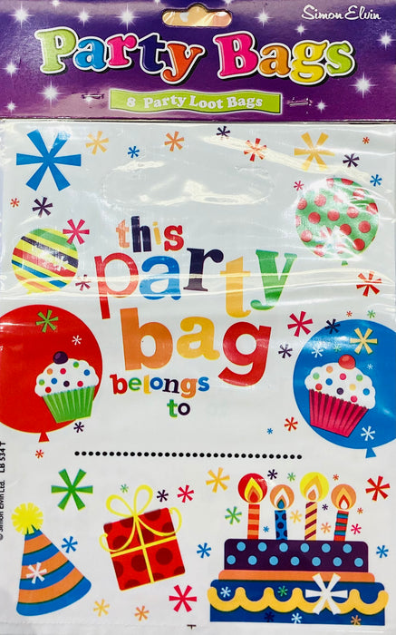 Party Loot Bags - Bright Birthday