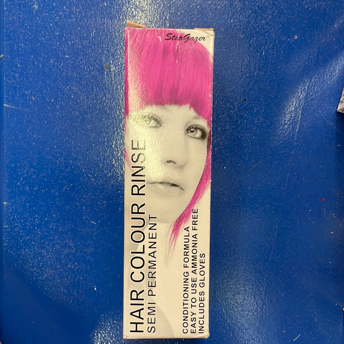 Hair dye shocking pink