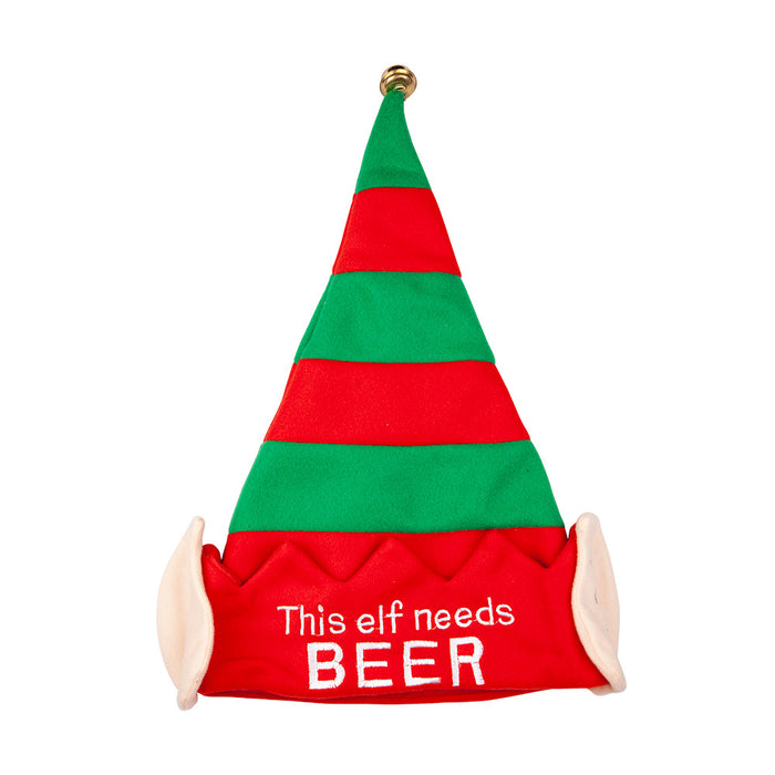 Elf Hat With Ears - Needs Beer - The Ultimate Balloon & Party Shop