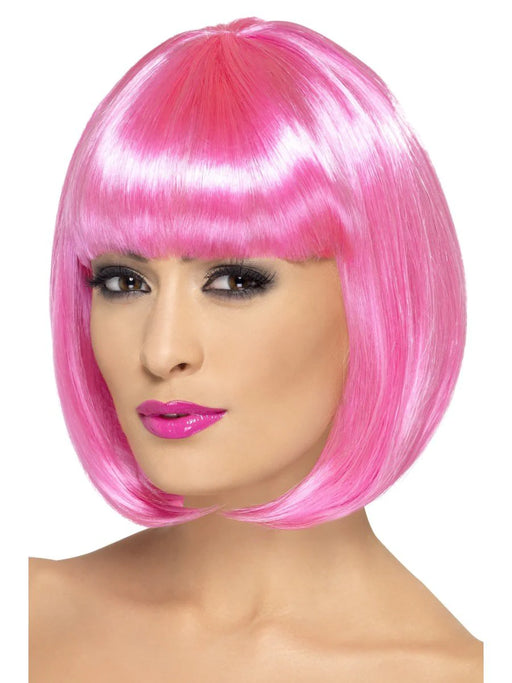 Partyrama Neon Pink Female Wig