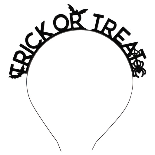 Black Trick or Treat Headband