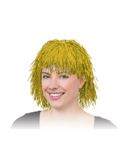 Tinsel Wig - Gold