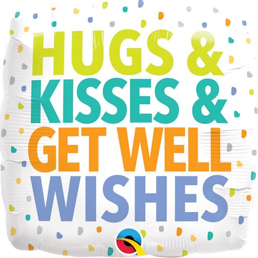 18" Foil Hugs, Kisses & Wishes Balloon