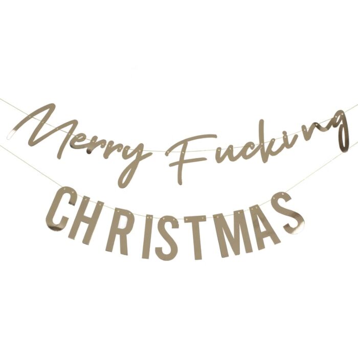 Merry F*cking Christmas Letter Banner