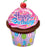 Birthday Super Shape Balloon - Cupcake - The Ultimate Balloon & Party Shop