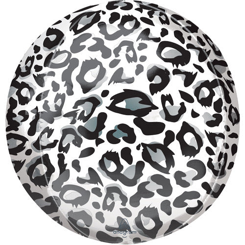 Orb Foil Balloon - Snow Leopard Print - The Ultimate Balloon & Party Shop