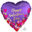 Valentines Heart Shaped Foil Balloon - Purple