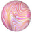 Orb Marble Foil Balloon - Pink/Gold