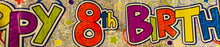 Age 8 Birthday Banner