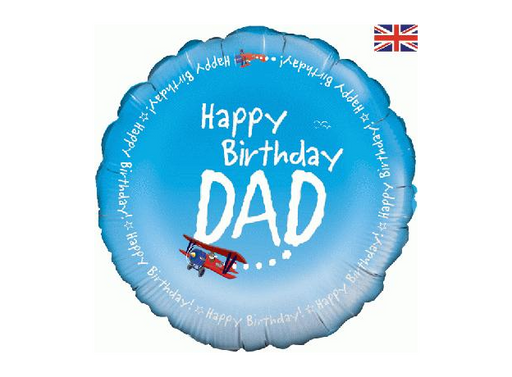 18" Foil Happy Birthday - Happy Birthday Dad