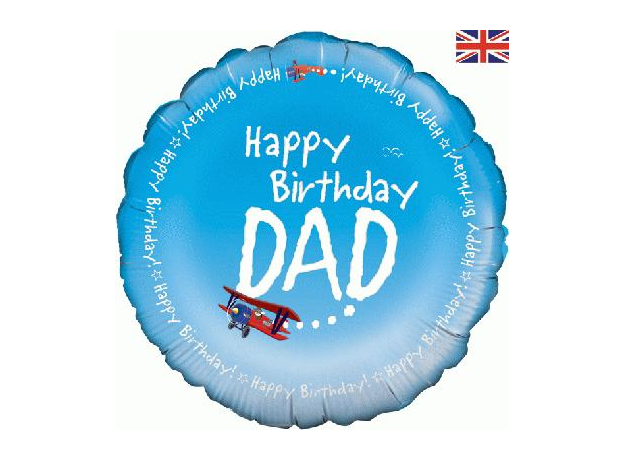 18" Foil Happy Birthday - Happy Birthday Dad