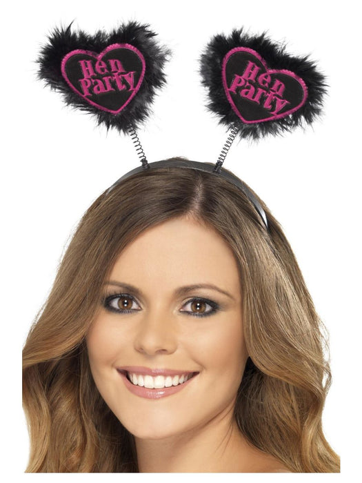 Hen Party Fluffy Head Boppers - Black