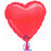 Heart Shaped Foil Balloon - Red - The Ultimate Balloon & Party Shop