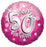 18" Foil Age 50 Balloon - Pink/Silver