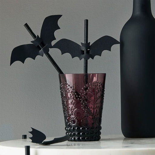 Halloween Black Bat Straws - The Ultimate Balloon & Party Shop