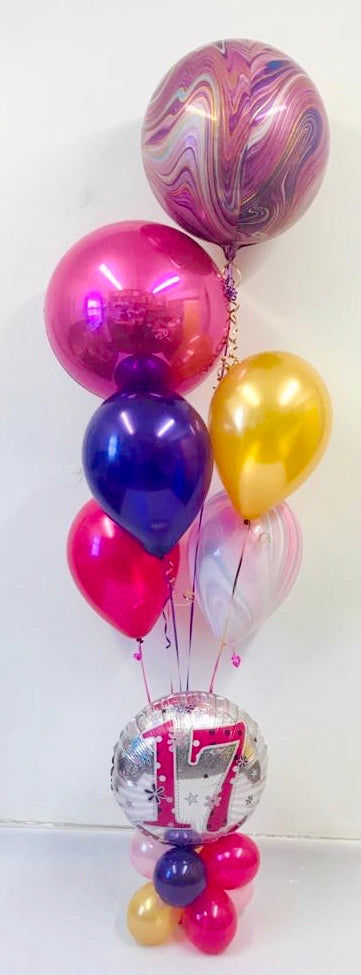 Marble Age Birthday Display - The Ultimate Balloon & Party Shop
