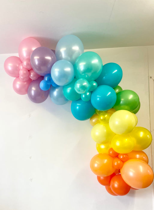 Organic Balloon Garland - Rainbow Magical Cat. - The Ultimate Balloon & Party Shop