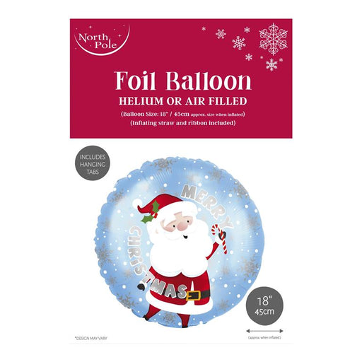 18" Foil Christmas Balloon - Merry Xmas Santa