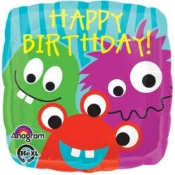 18" Monster Trio Birthday Foil Balloon - The Ultimate Balloon & Party Shop