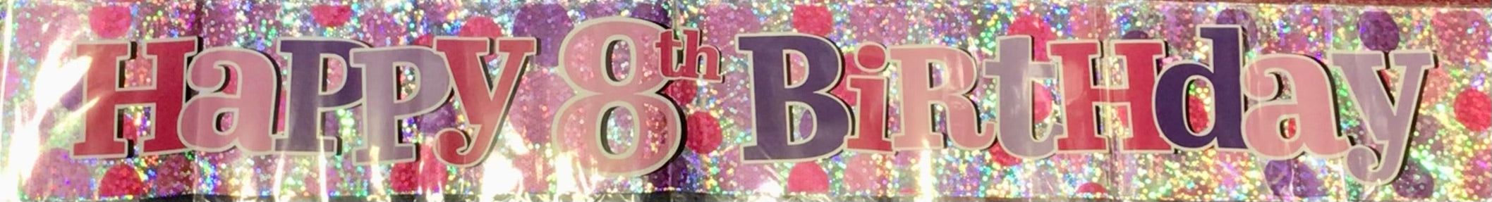 Age 8 Birthday Banner