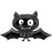 Large Halloween Foil Balloon - Black Bat