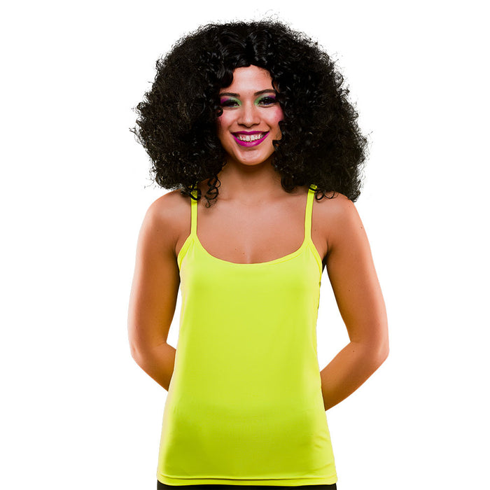 1980's Neon Vest Top - Yellow