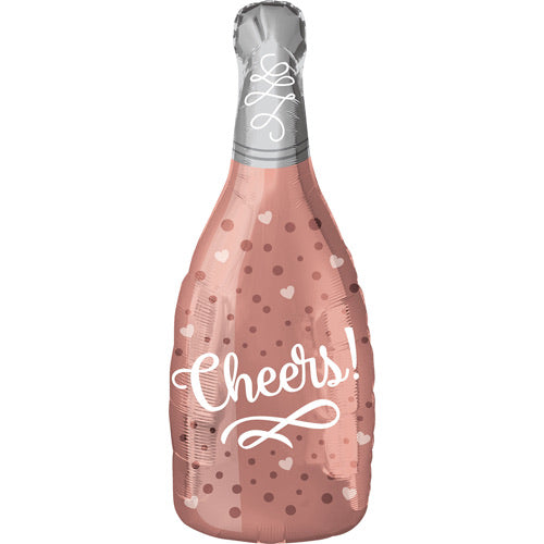 26" Foil Cheers Bottle Printed Balloon - The Ultimate Balloon & Party Shop