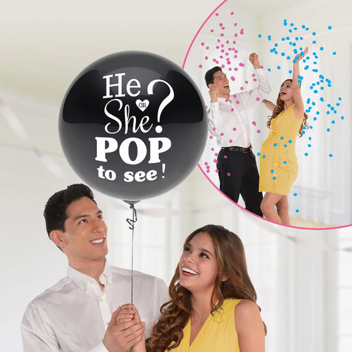 He or She Gender Reveal Popping Balloon