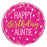 18" Foil Happy Birthday - Happy Birthday Auntie