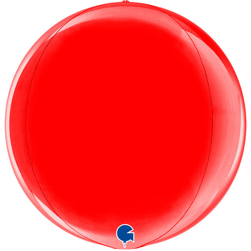 Globe Foil Balloon - Red - The Ultimate Balloon & Party Shop