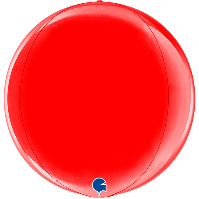 Globe Foil Balloon - Red - The Ultimate Balloon & Party Shop
