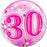 30th Birthday Deco Bubble Balloon -  Pink