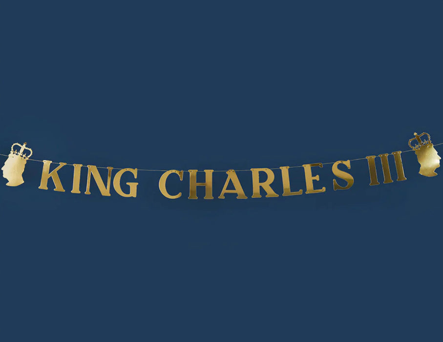 King Charles Gold Card Bunting