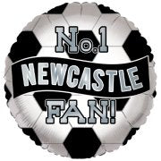 18" Foil No.1 Football Fan Balloon - Newcastle