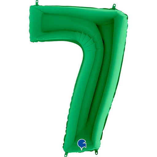 Number 7 Foil Balloon Lime Green - The Ultimate Balloon & Party Shop