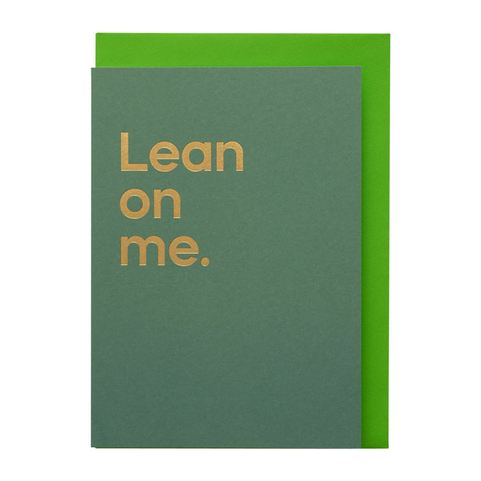 Say It With Songs Card - Lean On Me