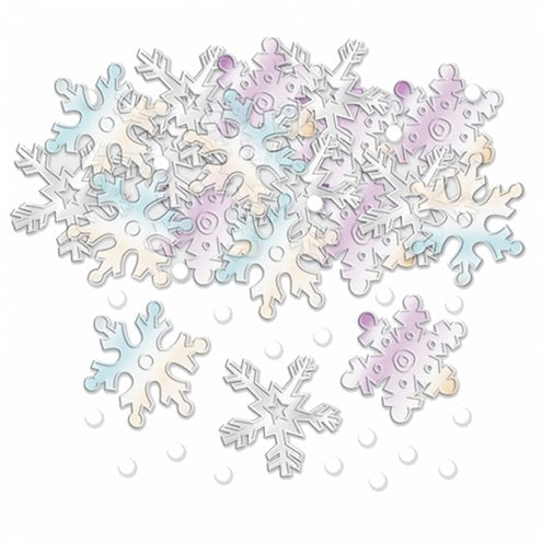 Christmas Table Confetti - Iridescent Snowflakes