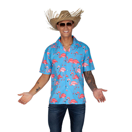 Hawaiian Shirt - Flamingos