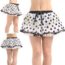 Polka Dot Dalmatian Tutu - Black & White