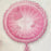 18" Foil Christening Day Balloon - Pink