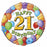 18" Foil Age 21 Balloon - Bright Balloons - The Ultimate Balloon & Party Shop